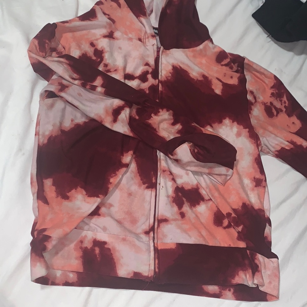 Burgundy camo jacket